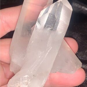 Clear Quartz Crystal Points Cluster